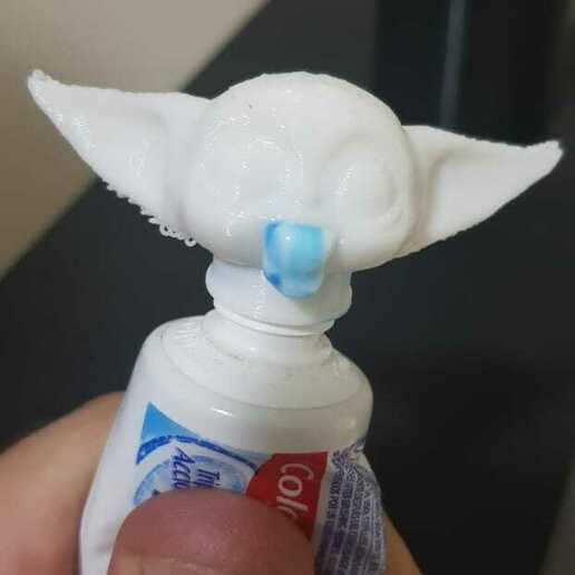 Download free STL file Baby Yoda Toothpaste Thootpaste • Design to 3D